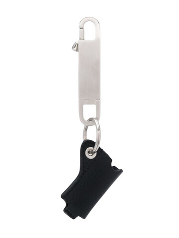 Rick Owens mini pouch keyring in black