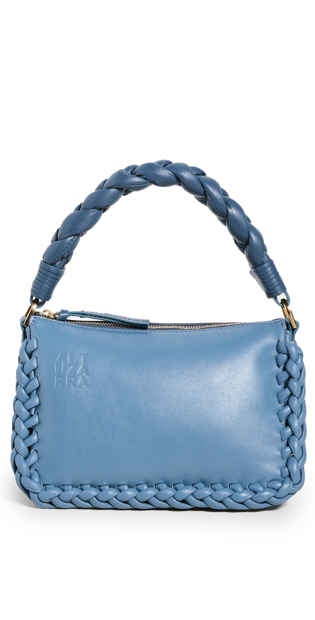 Altuzarra Small Braided Bag in blue / multi