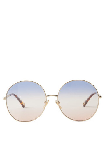 Chloé Chloé - Ulys Round Metal Sunglasses - Womens - Multi