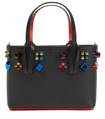 Christian Louboutin Cabata Mini embellished leather tote in red