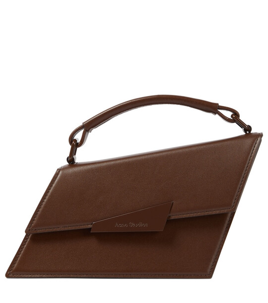 Acne Studios Distortion Mini leather shoulder bag in brown