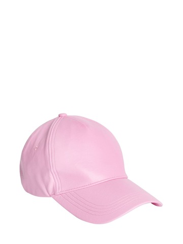 stand studio connie faux leather baseball hat in pink