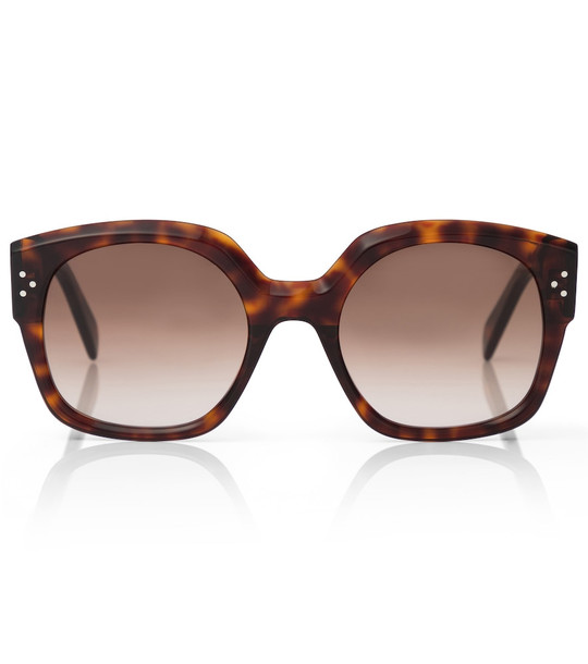 Celine Eyewear D-frame acetate sunglasses in brown