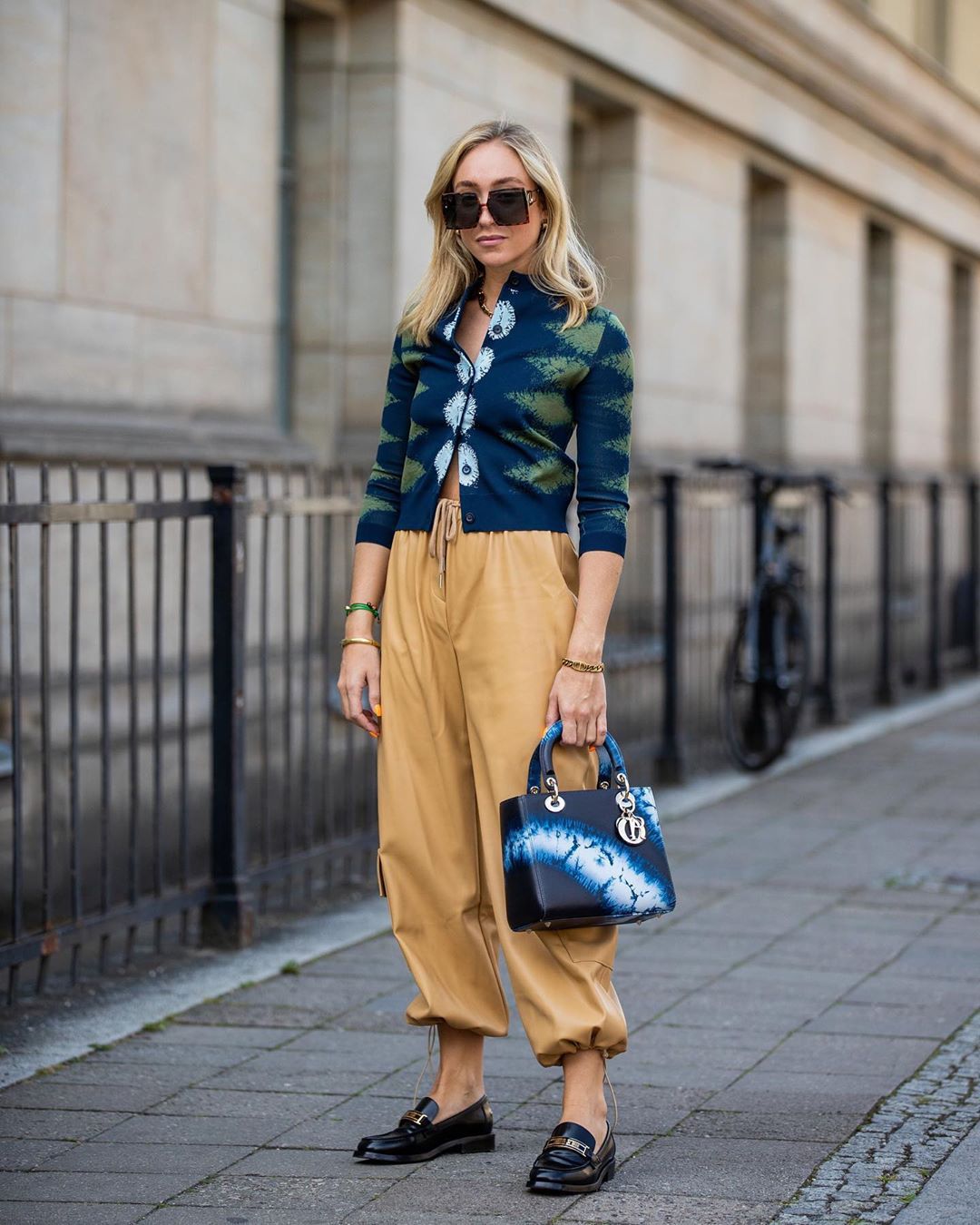 pants, cargo pants, loafers, cardigan, dior - Wheretoget