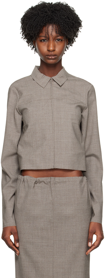 Gabriela Coll Garments Gray No.210 Jacket in grey