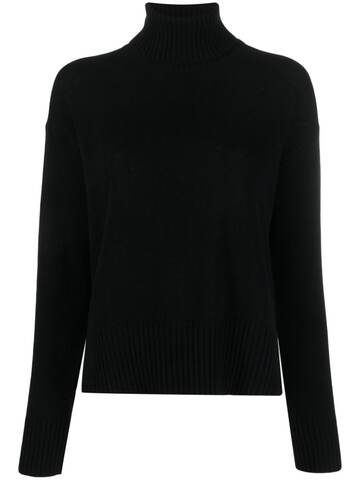 roberto collina high-neck wool-cashmere jumper - black