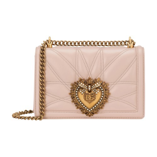 Dolce & Gabbana Medium Devotion bag in nappa leather in pink