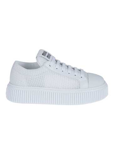 Miu Miu Mesh Sneakers in bianco