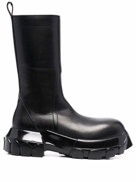Rick Owens Bozo mid-calf leather boots - Black