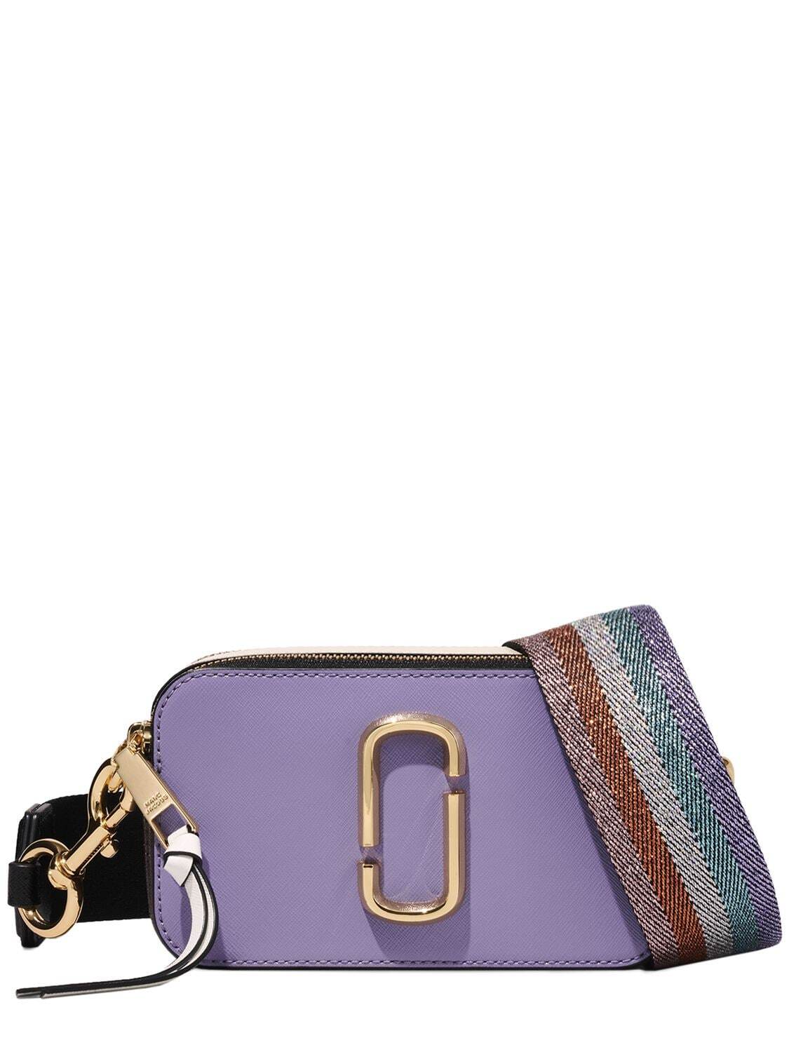 MARC JACOBS (THE) The Snapshot Leather Shoulder Bag in multi