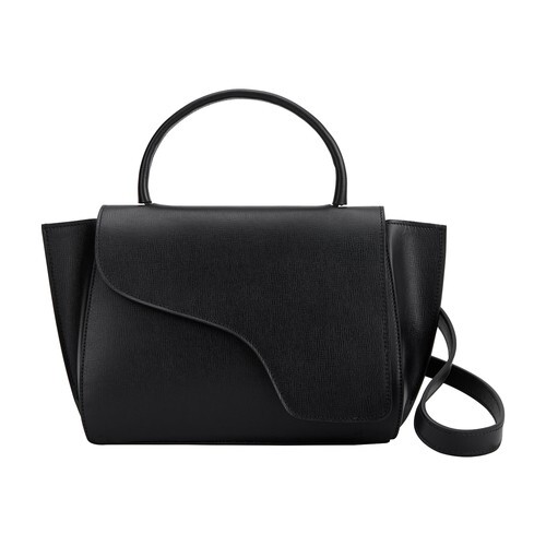 Atp Atelier Arezzo saffiano handbag in black