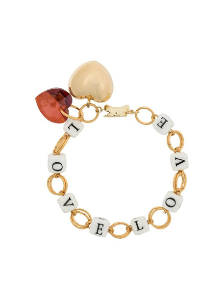 Timeless Pearly Love chain-link bracelet in gold