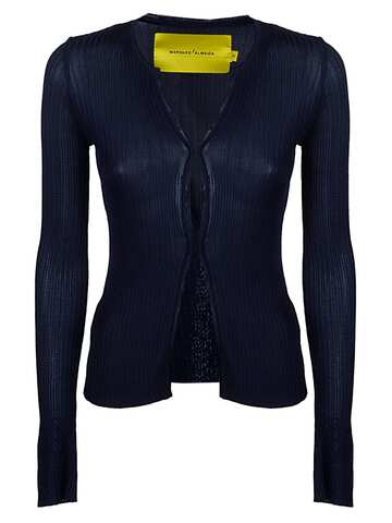 Marques'Almeida Fitted Cardigan in navy
