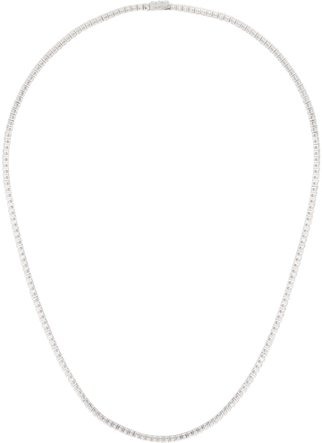 numbering silver #3724 necklace in white