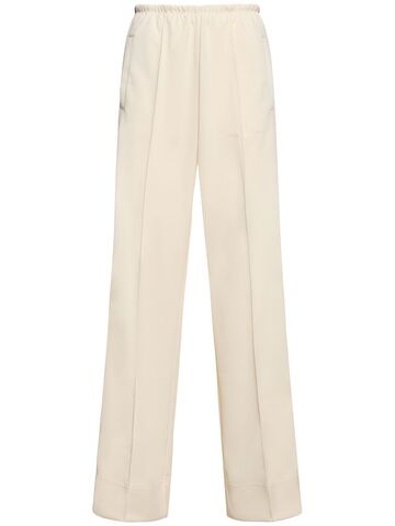 palm angels classic loose tech track pants in white