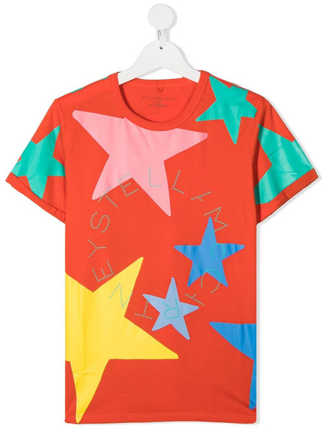 Stella McCartney Kids graphic-print short-sleeve T-shirt - Red