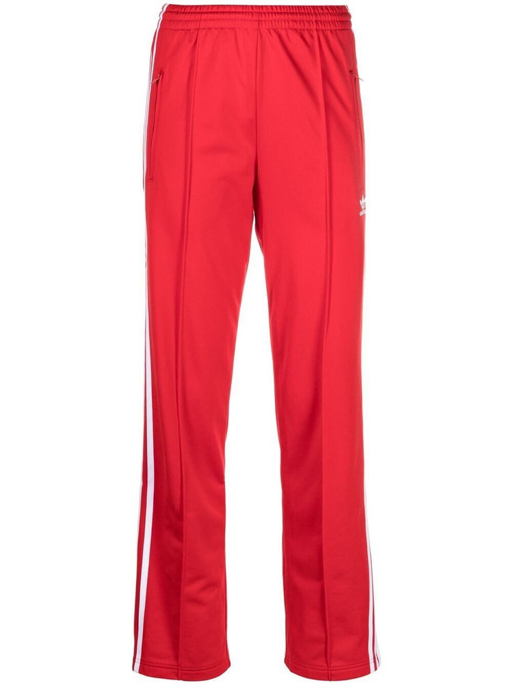 adidas embroidered-logo track pants in red