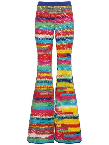 dsquared2 cotton crocheted wide pants