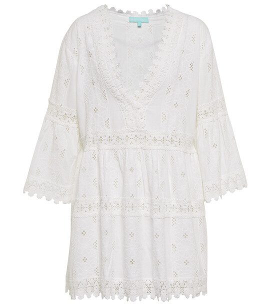 Melissa Odabash Victoria cotton minidress in white