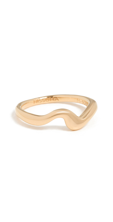 Missoma Molten Ring in gold
