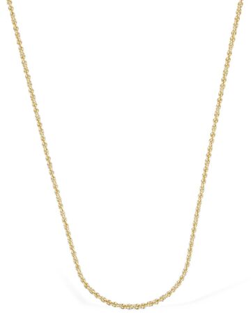 federica tosi lace grace long mini chain necklace in gold