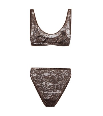 Oséree O-Lover bra and underwear set in brown
