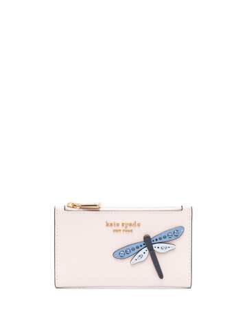 kate spade dragonfly-motif bi-fold wallet - pink