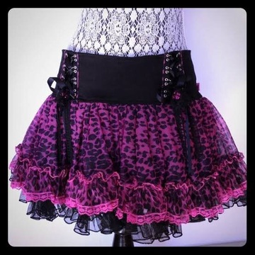 skirt,tripp nyc,tripp,goth,emo,dark,gothic dress,gothic skirt,black,leopard print,pink,alternative