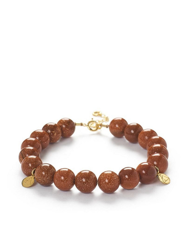 THE ALKEMISTRY large beaded necklace in brown