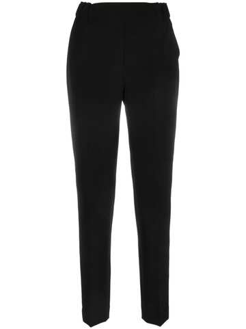 antonelli pressed-crease elasticated tapered trousers - black