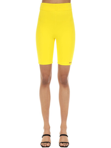 AALTO Stretch Jersey Biker Shorts in yellow