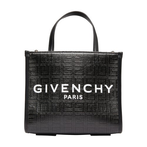 Givenchy Mini G Tote shopper bag in 4G coated canvas in noir
