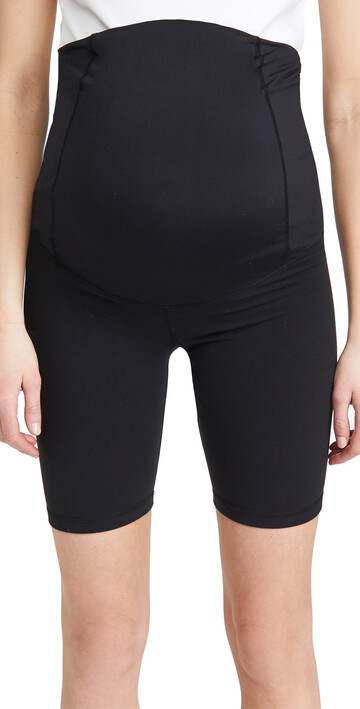Ingrid & Isabel Active Bike Shorts with Crossover Panel in black