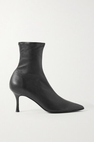 rag & bone - brea leather ankle boots - black