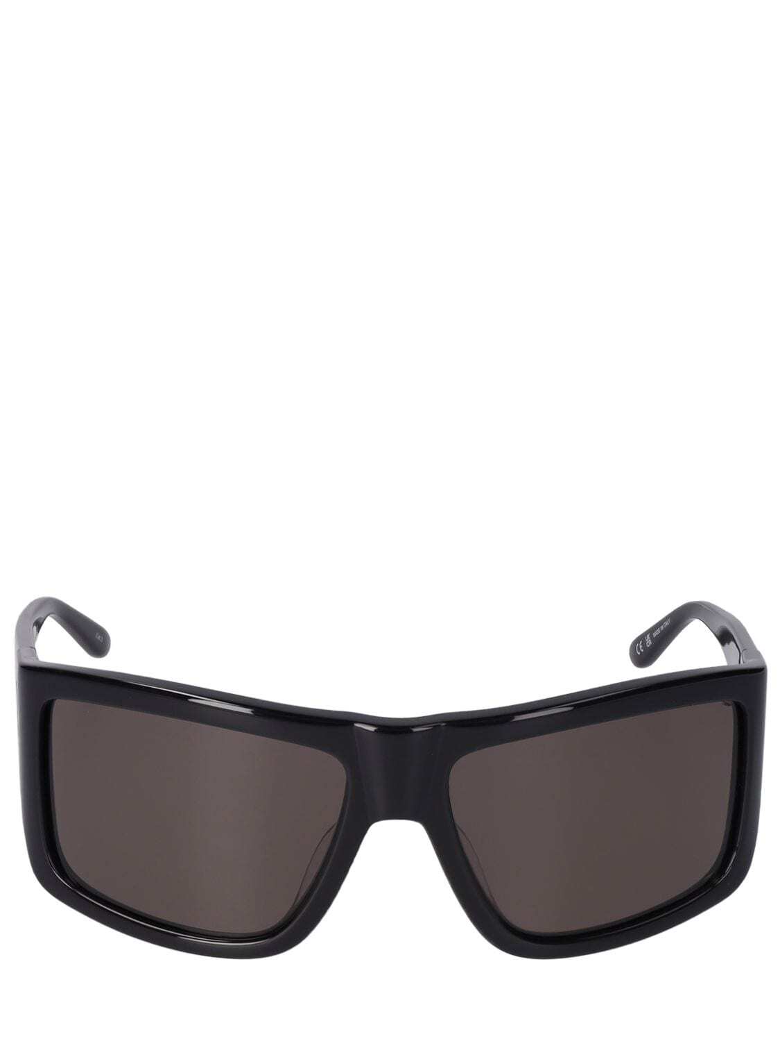 COURREGES Shock 2 Squared Acetate Sunglasses in black