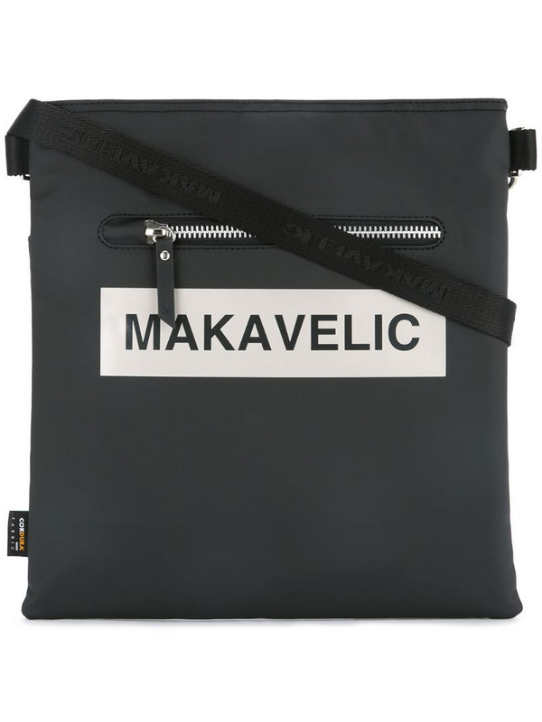 Makavelic Ludus box logo shoulder bag in black