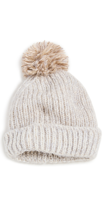 Hat Attack Dove Beanie With Cozy Lining in beige