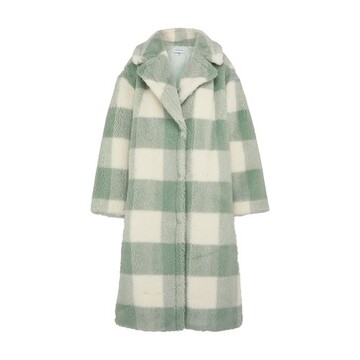 Stand Maria coat in mint / white