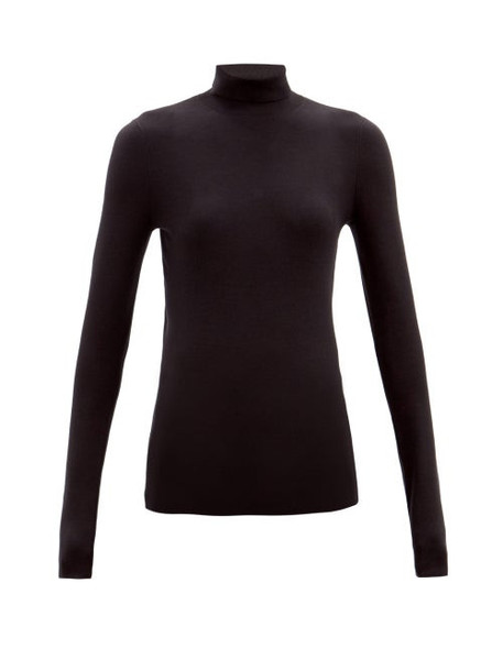 Joseph - Roll-neck Silk-blend Sweater - Womens - Black