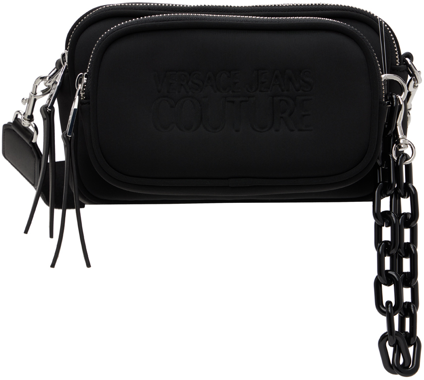Versace Jeans Couture Black Two-Compartment Pouch