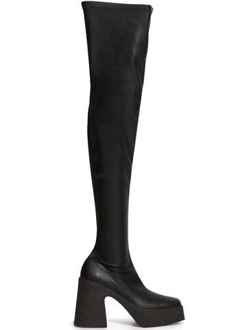 stella mccartney 115mm skyla alter stretch boots in black