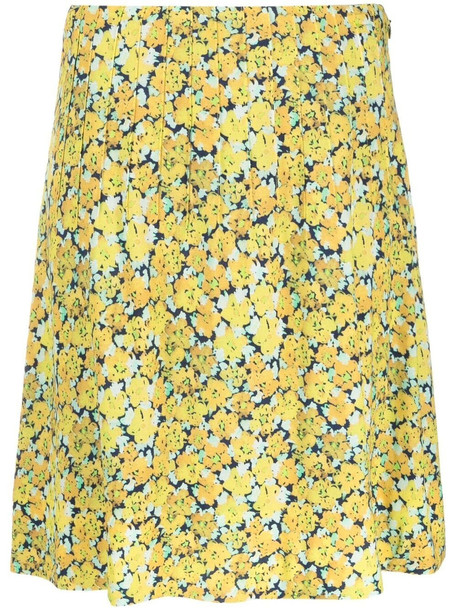 A.P.C. A.P.C. floral-print mini skirt - Yellow