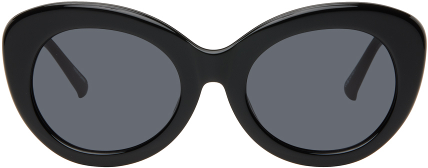 The Attico Black Linda Farrow Edition Agnes Sunglasses