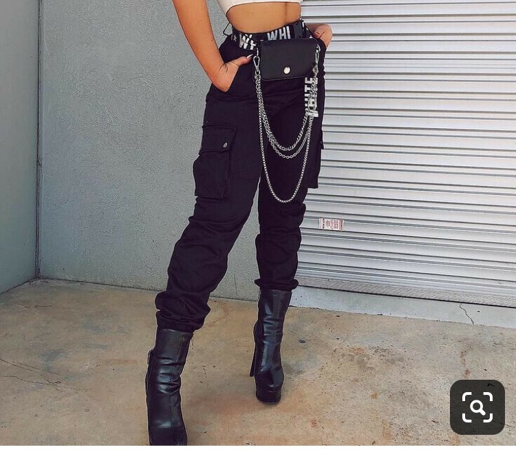 black female cargo pants