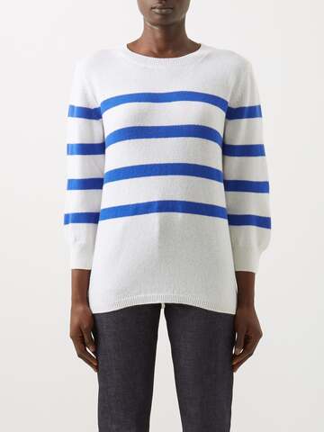 A.P.C. A.P.C. - Lizzie Breton-stripe Sweater - Womens - White Stripe
