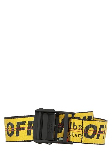 Off-White Industrial Logo Belt in yellow