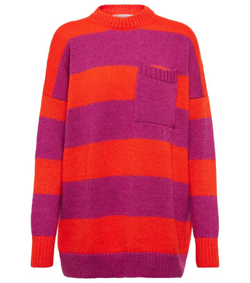 Jw Anderson Striped sweater in red