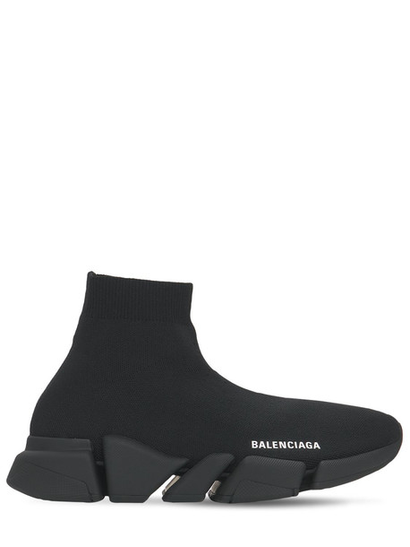 BALENCIAGA 30mm Speed 2.0 Lt Knit Sneakers in black