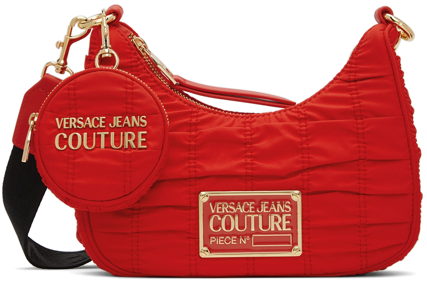 Versace Jeans Couture Red Nylon Crunchy Bag