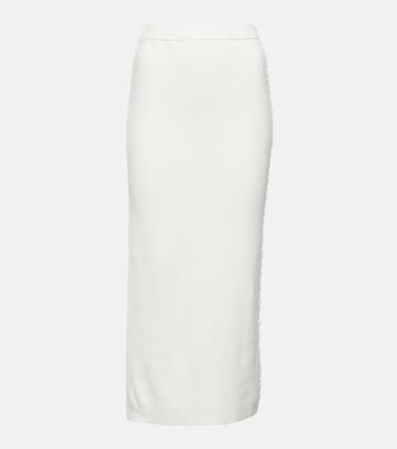 altuzarra bisa midi skirt in white